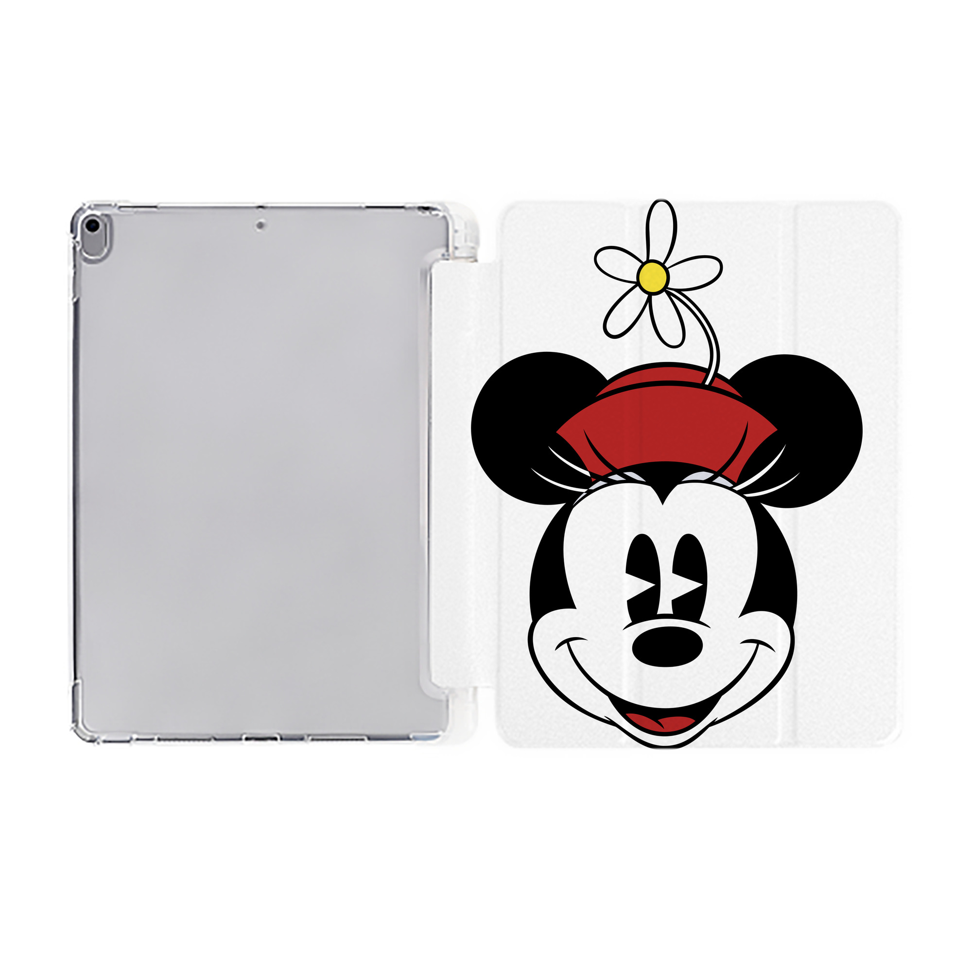 ミッキーマウス Mickey Mouse IPad ケース ペン収納付き 三つ折りスタンド PUレザー×シリコン 対応機種9.5/10.5/10.9インチ